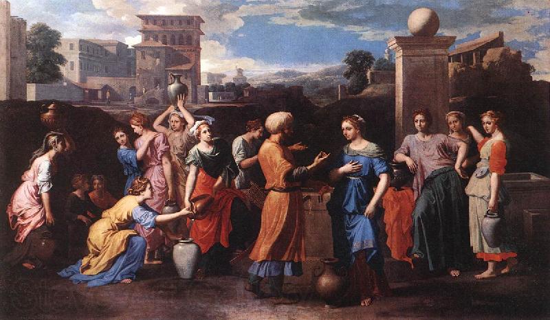 POUSSIN, Nicolas Rebecca at the Well st Spain oil painting art